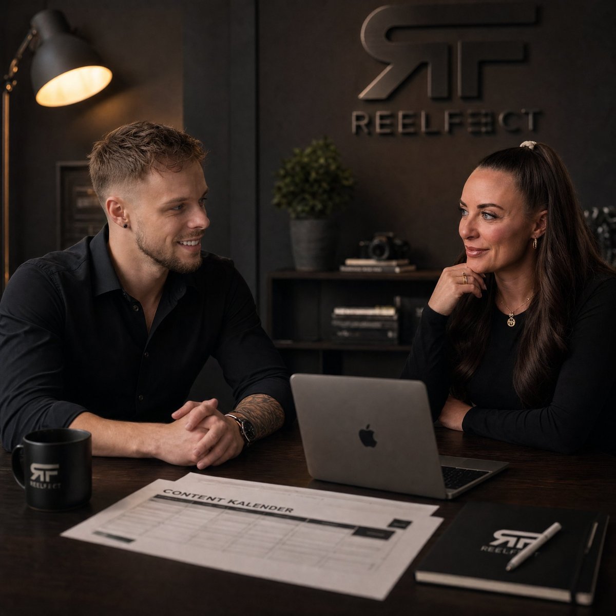 Nina Schnellbach und Christoph Becker von Reelfect bei der Content-Strategie